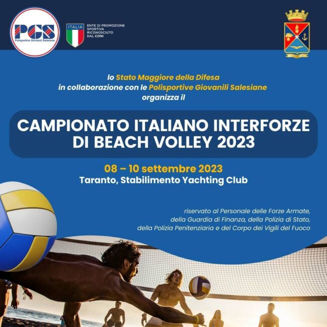 Campionato italiano interforze beach volley Taranto - settembre 2023